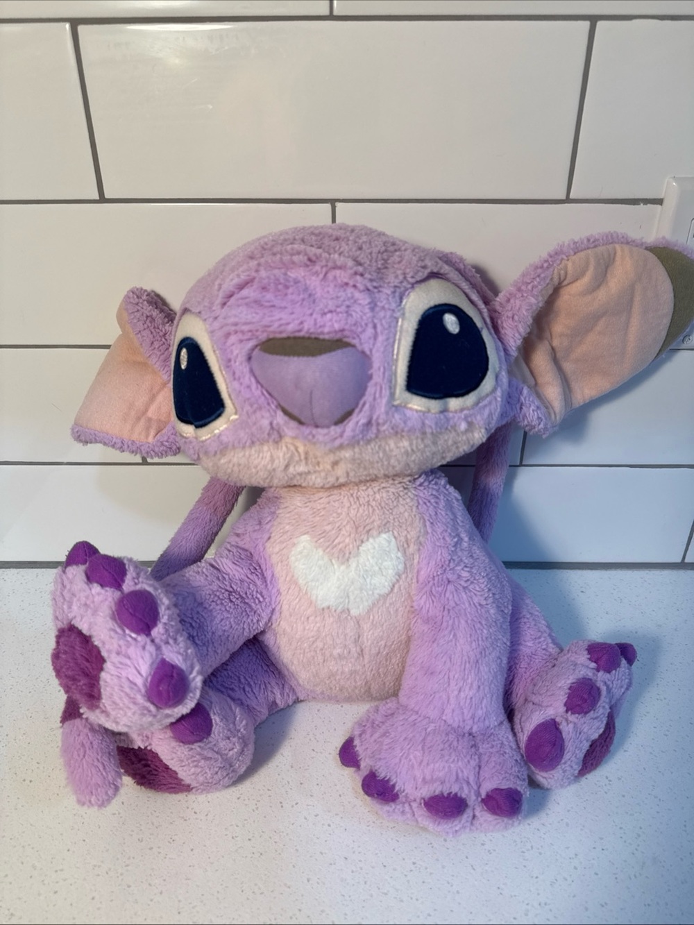 Disney Purple Stitch Plush with Heart Chest - Picture 2 of 10